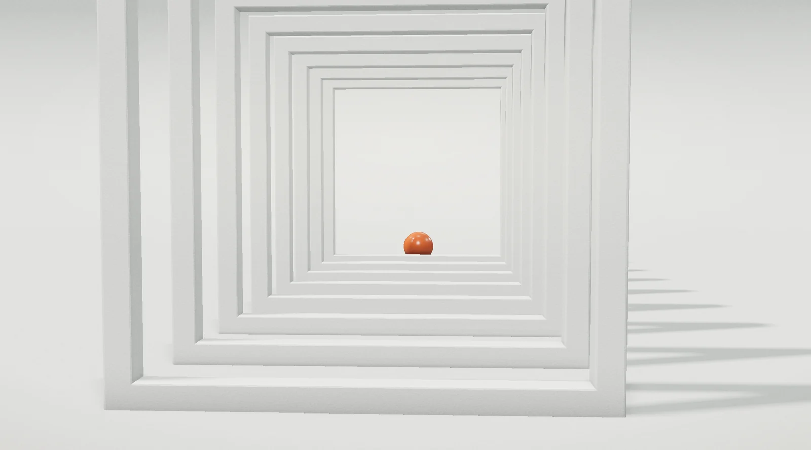 Frame after frame, repeated into the distance
