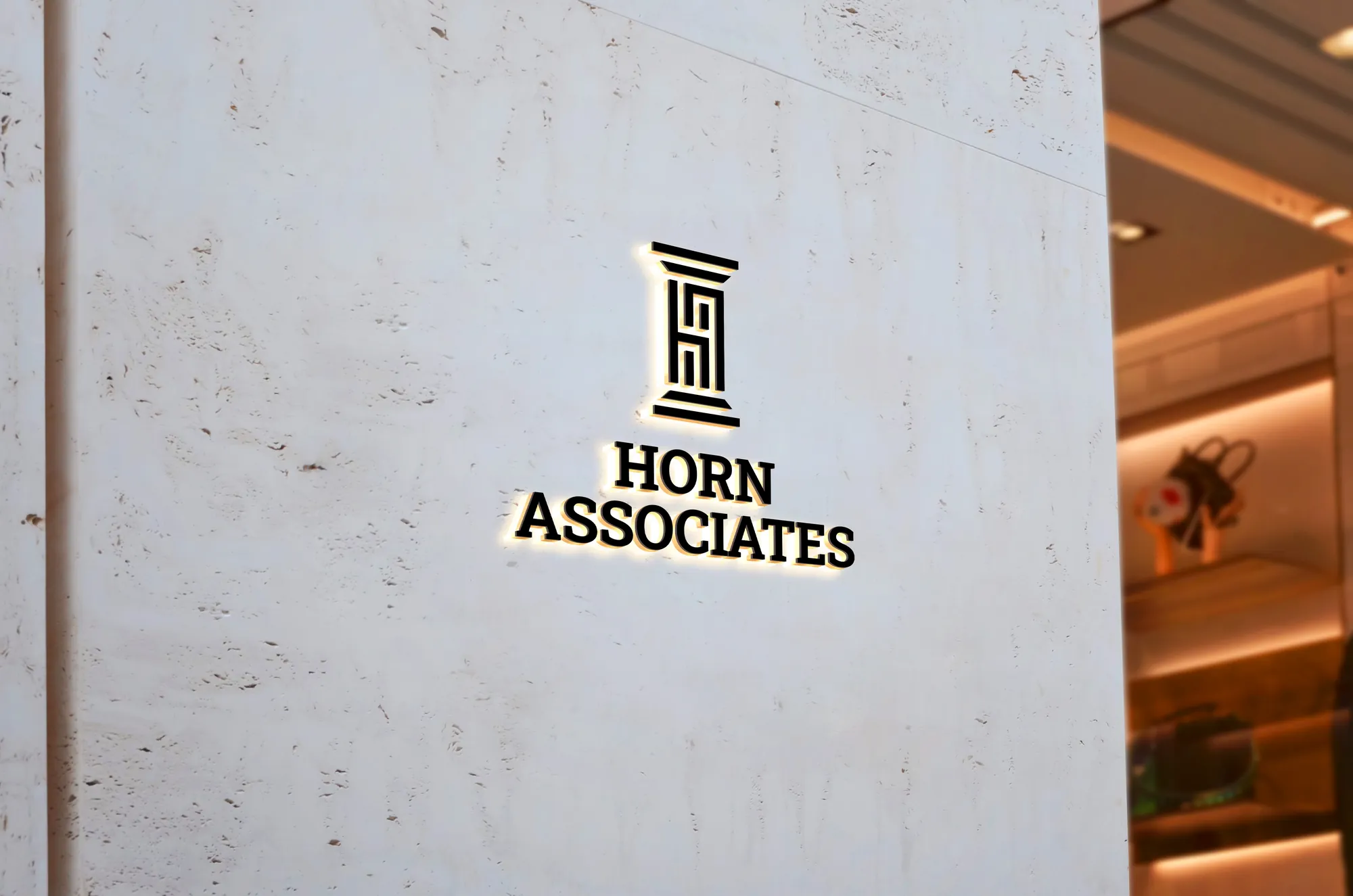 Horn Associates identity in use 01